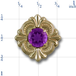 81020 Amethyst Bracelet Slide 